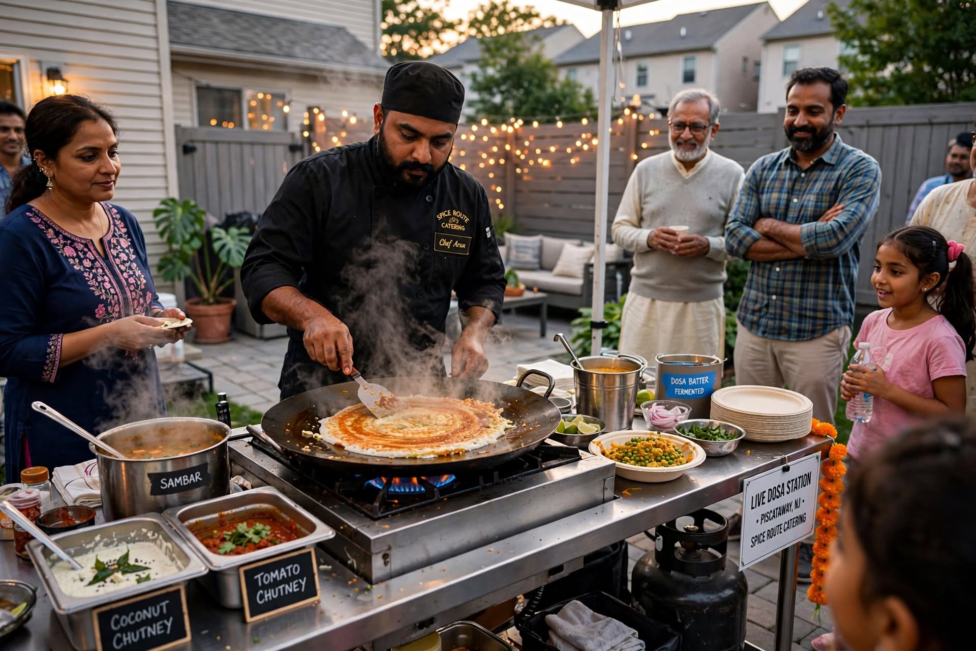 Live Dosa Station at NJ Home